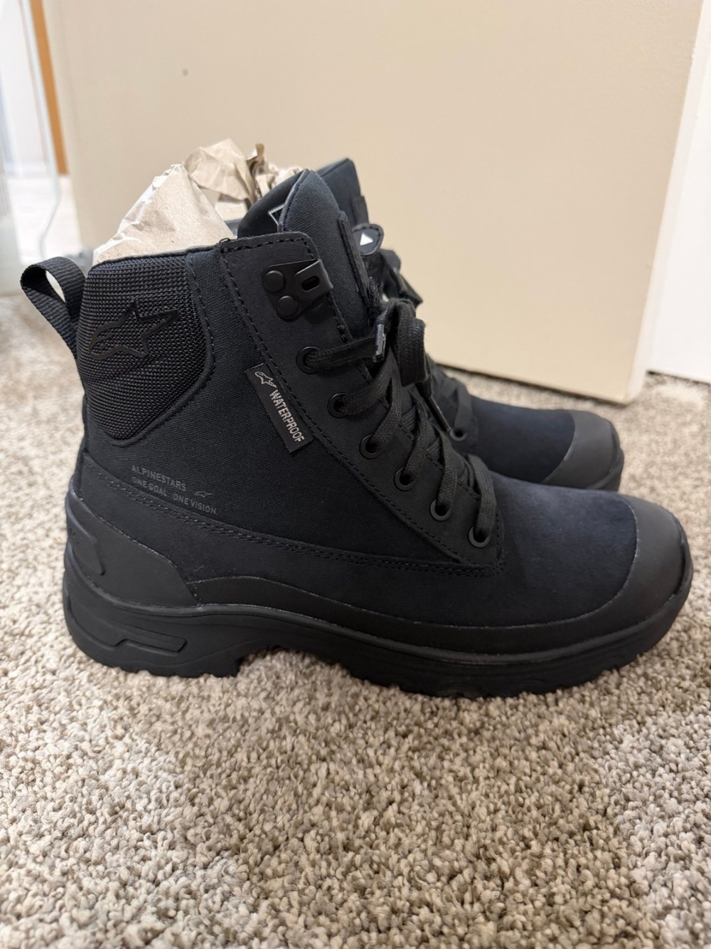 Alpinestars Black Waterproof Tactical Boots